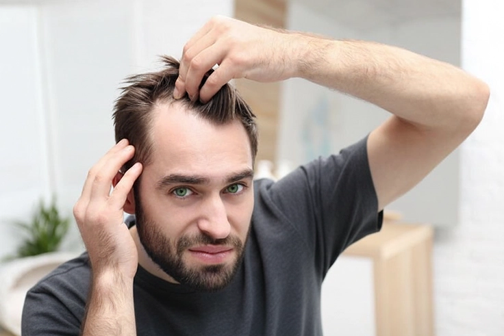 Common causes of hair loss including stress, genetics, hormonal imbalance and poor diet habits