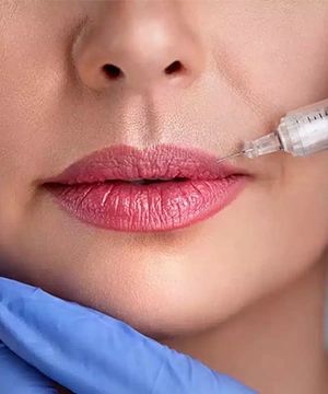 Lip flip and perioral Botox treatment to relax mouth muscles, refine lip shape, and soften fine lines