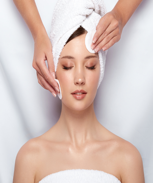 Gentle cleansing removes oil, dirt, and impurities to prepare your skin for safe and effective treatment.