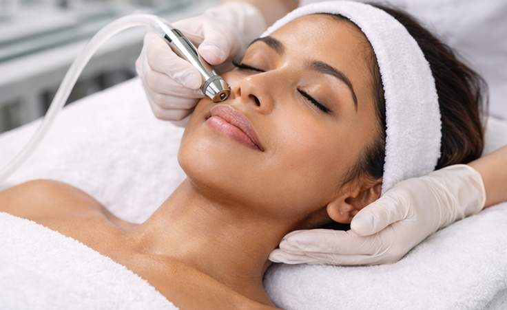 Advanced microdermabrasion skin treatment at Bonitaa Clinic in Salem for brighter, smoother skin tone