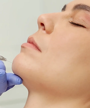 Jawline and chin Botox treatment to relax tight muscles, enhance lower-face contour, and improve balance