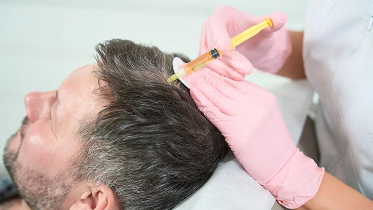 TriCell PRP clinic in Sungam for safe, non-surgical hair regrowth using Buffy Coat extraction.