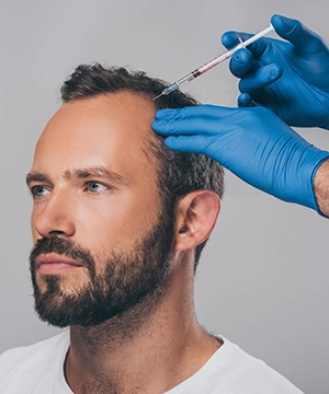 Restore thinning frontal hairline with targeted PRP therapy for regrowth in Tharamani.