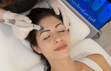 Hydrafacial skin care procedure in Tharamani for deep cleansing, hydration, and radiant glowing skin at Bonitaa Clinic