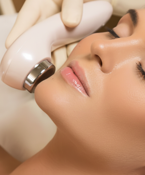 Face polishing process performed by skin specialists to refine pores and enhance skin smoothness