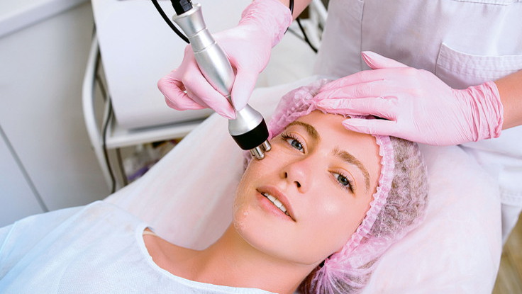 Gentle cleansing removes oil, dirt, and impurities to prepare your skin for safe and effective treatment.